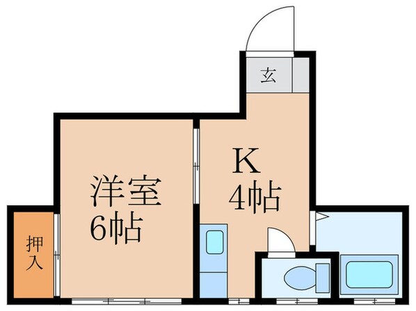 正津ハイツの物件間取画像